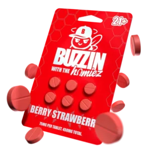 Buzzers Tabs 6ct 75mg Berry Strawberry