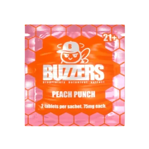 Buzzers Tabs 2ct 150mg Peach Punch
