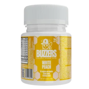 Buzzers Bottle 15ct 75mg White Peach
