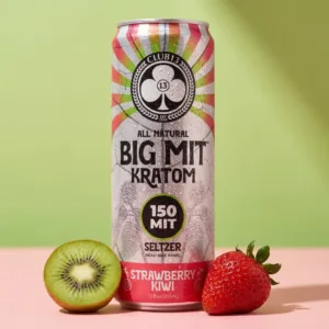 Club 13 BIG MIT Strawberry Kiwi Kratom Seltzer 150 mg MIT 12 oz can