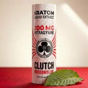 Club 13 Clutch 200 Watermelon Kratom Liquid Extract 200 mg MIT 13 ml bottle
