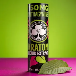 Club 13 Full Spectrum Kratom Liquid Extract 150 mg MIT 13 ml bottle
