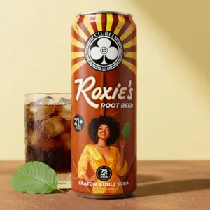 Club 13 Roxie's Root Beer Kratom Soda 75 mg MIT 12 oz can